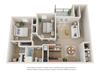 Two Bedroom, Two Bathroom B